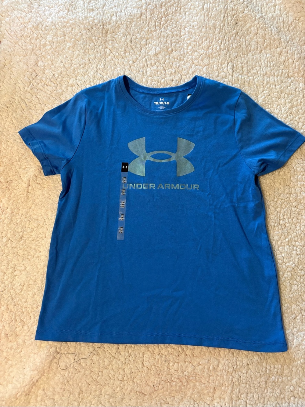 Under Armour Boys Royal Blue Short Sleeve Logo Tee